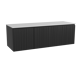 Storke Ribs meuble salle de bains avec tablette pour vasques Tavola
