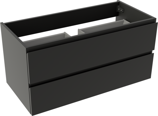 Storke Delta cabinet 2 dr 100x48x48cm 1U mat black