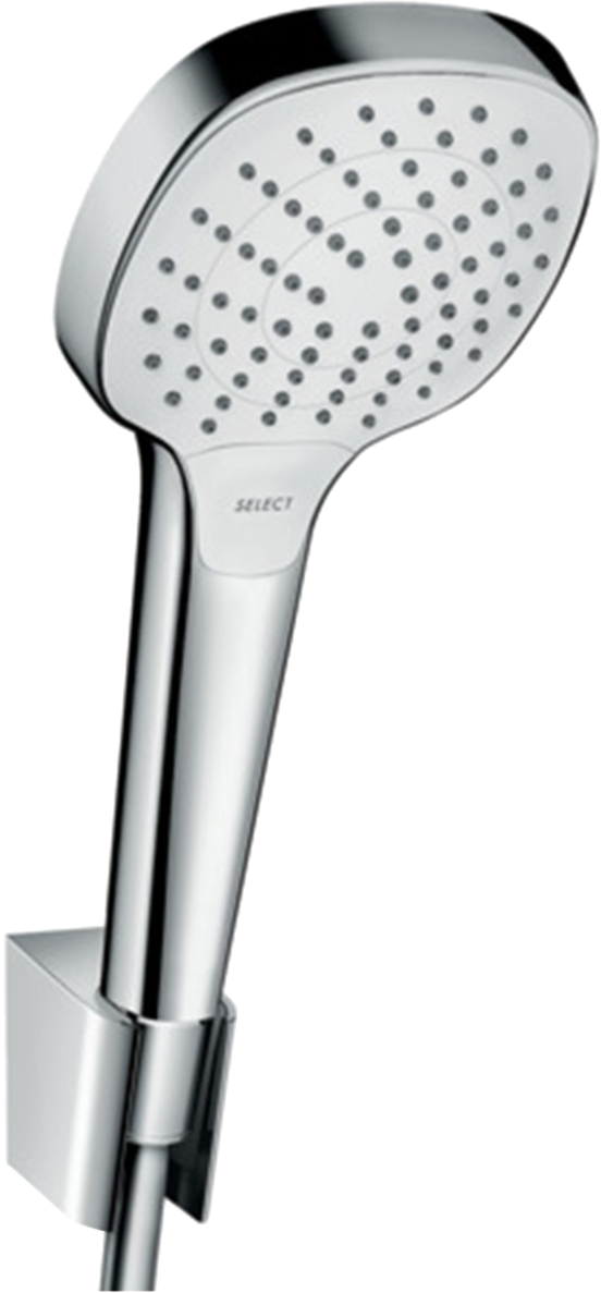 Hansgrohe Croma Select E 110 Handbrause-Set: 3jet, Chrom glänzend