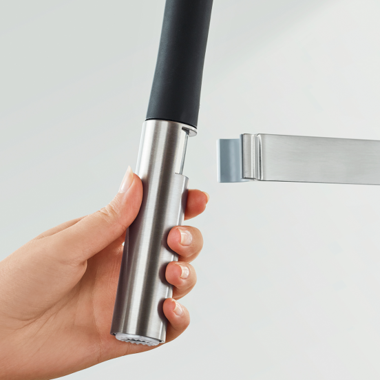 Grohe Essence robinet de cuisine avec douchette extractible Supersteel