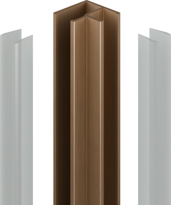 Balmani Modular hoekprofiel 200 cm brushed rosegold