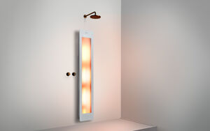 Sunshower One L Infrarot Flache Aufputz Befestigung white