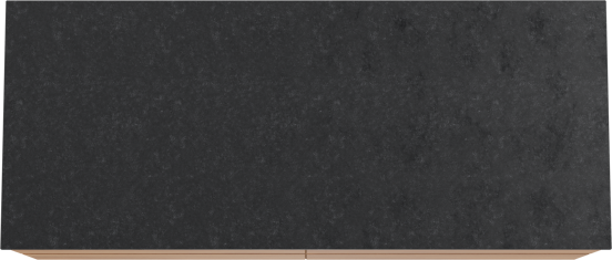 Balmani Mitra meuble salle de bains suspendu 135 x 55 cm teck avec Stretto tablette simple ou double en granit noir