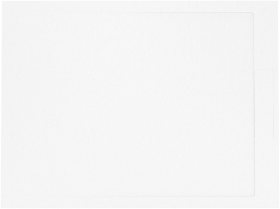 Balmani Indus Duschwanne: 120 x 90 cm, Marmorkomposit, Weiße Schieferstruktur, matt