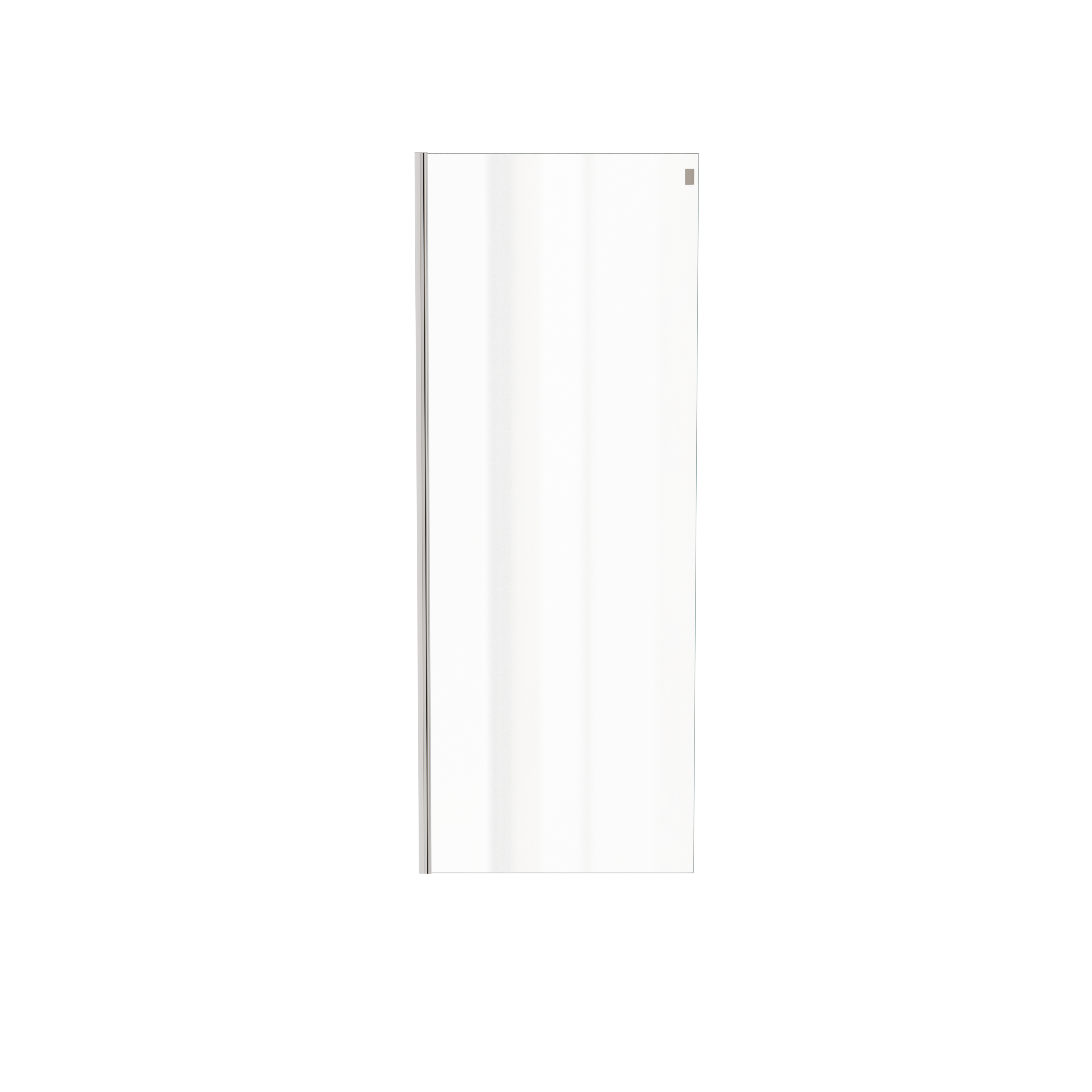Luca Varess Boltano zijpaneel 80 cm Helder glas chroom profiel