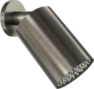 Blaufoss Luxor 90 Tête de douche rond 14 x 9 cm avec support mural Brushed GunMetal