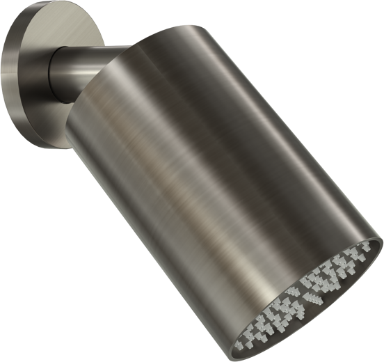 Blaufoss Luxor 90 Tête de douche rond 14 x 9 cm avec support mural Brushed GunMetal