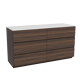 Storke Edge meuble salle de bains avec tablette pour vasques Tavola