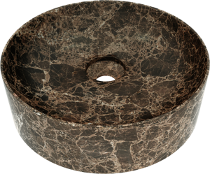 Balmani Fato waskom Dark Emperador marmer rond Ø 37,5 cm