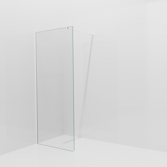 Balmani Modular douche à l'italienne: 90 x 200 cm, Verre extra transparent, avec coating, Profil Blanc mat