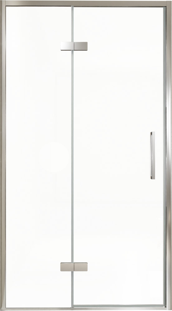 Balmani Senses Design douche draaideur links 120 cm x 210 cm Helder glas, Chroom profielen, met coating