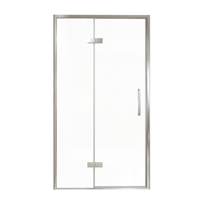 Balmani Senses Design Dusche Drehtür, Links, 120 cm x 210 cm, Klarglas, Profil Chrom