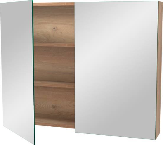 Storke Reflecta spiegelkast 95 x 75 cm ruwe eik