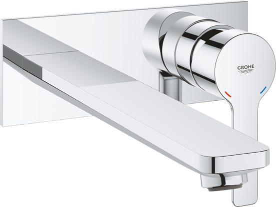 Grohe Lineare inbouw wastafelkraan glanzend chroom