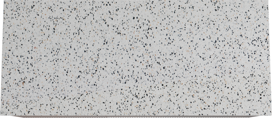 Storke Ribs zwevend badmeubel 120 x 52 cm notenhout met Tavola enkel of dubbel wastafelblad in mat wit/zwart terrazzo, Verticale symmetrische rechte ribbel