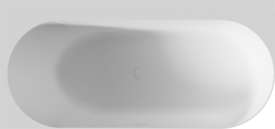Balmani Scala baignoire d'angle gauche baignoire duo 175 x 80 cm Solid Surface blanc mat