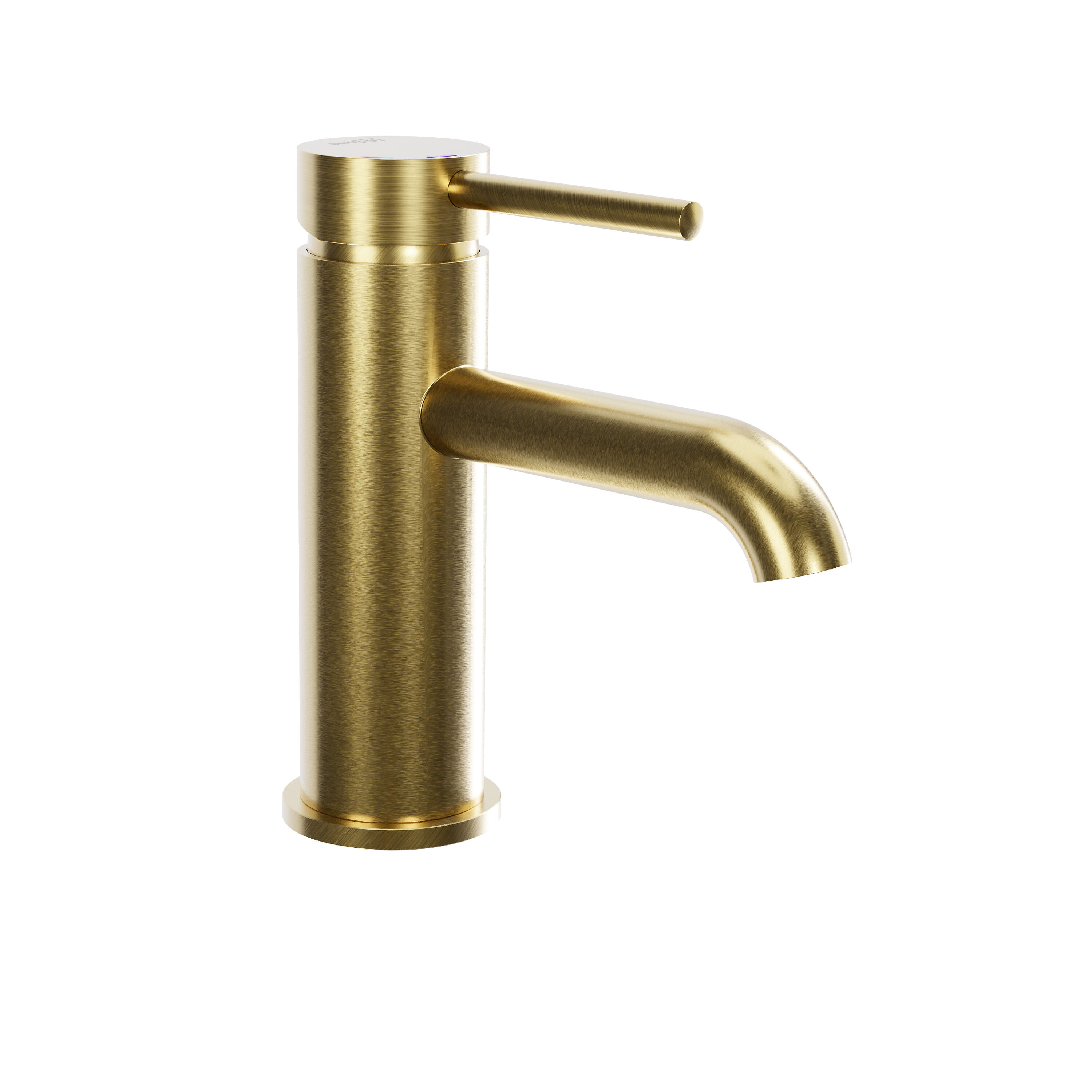 Blaufoss Round Eco Start wastafelkraan Brushed Gold