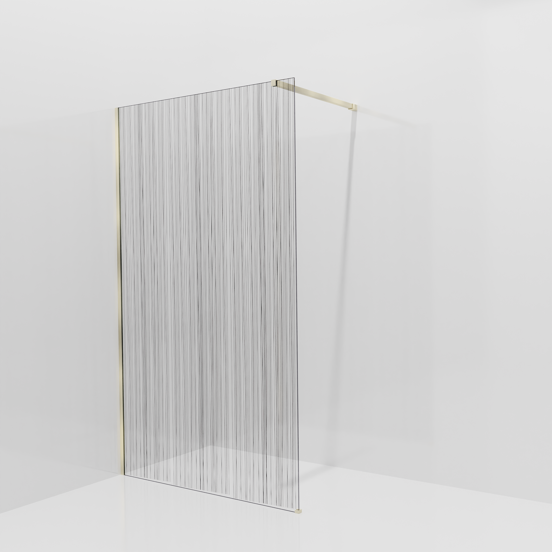 Balmani Modular douche à l'italienne: 120 x 200 cm, Mikado, avec coating, Profil Brushed Champagne Gold