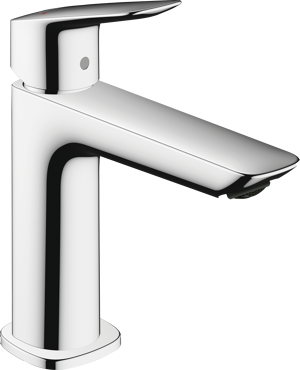 Hansgrohe Logis 1000 verlaagde wastafelkraan glanzend chroom