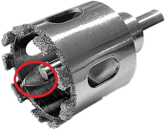 Santeg Diamantbohrer mit Zentrierhilfe, Ø 45mm