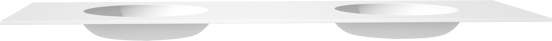 Balmani Tablo Still double vasque Solid Surface mat 150 x 55 cm