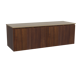 Storke Ribs badkamermeubel met Panton wastafelblad voor waskom(men)