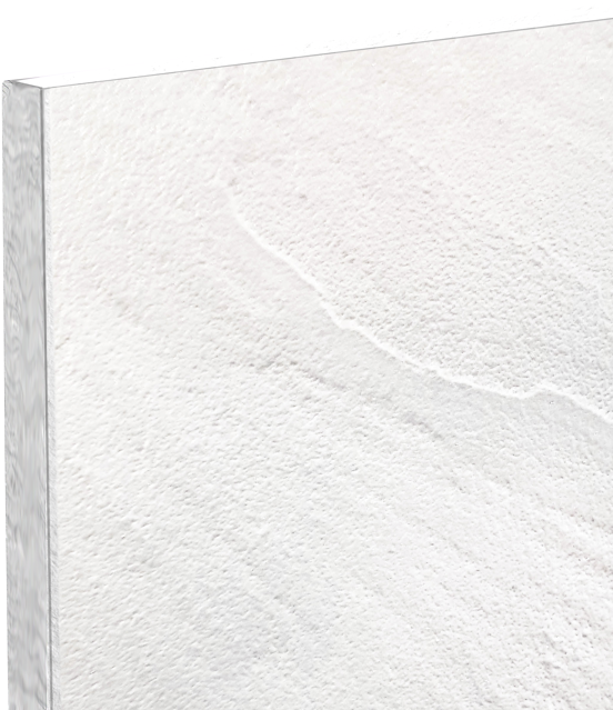 Linie Rumba douchewandbekleding 120 x 220 cm acryl wit leisteenstructuur