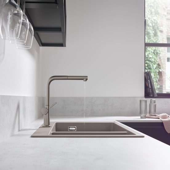 Hansgrohe Talis M54 270 robinet de cuisine avec douchette extractible rvs look