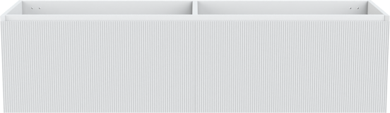 Balmani Fila hängender Waschbeckenunterschrank: 180 x 55 cm, Weiß Matt, 4 Schubladen