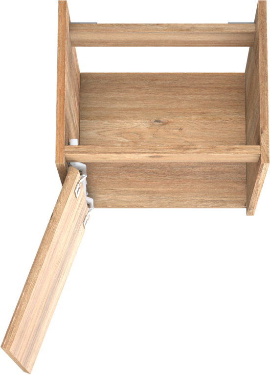 Storke Seda meuble sous-vasque suspendu 45 x 35 cm chêne brut porte