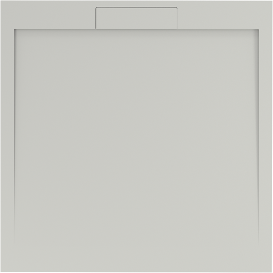 Balmani Andes douchebak 100 x 100 cm Solid Surface mat wit