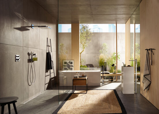 Hansgrohe Raindance standard quadratische kopfdusche Regen-Duschkopf Ø30cm Glänzendes Gold