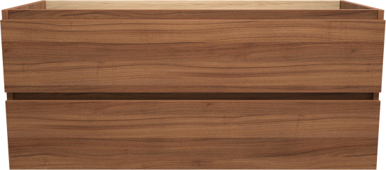 Balmani Lucida zwevende wastafelonderkast 120 x 55 cm notelaar 2 lades