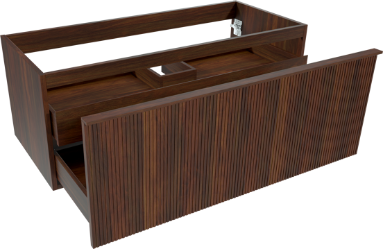 Balmani Forma meuble sous-vasque suspendu 120 x 55 cm noyer Américain 2 tiroirs