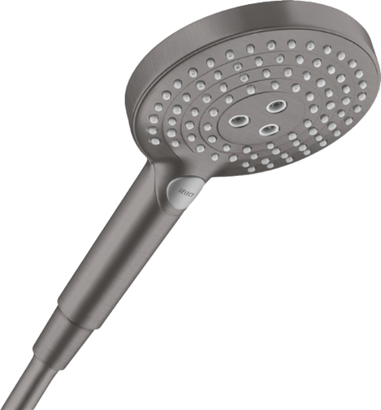 Hansgrohe Raindance Select S120 douchette 3 fonctions de jet brushed black chrome