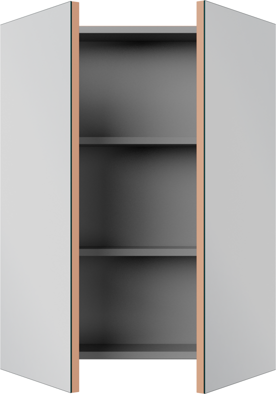 Linie Montro armoire de toilette 60 x 75 cm cotto