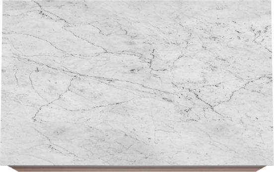 Balmani Mitra zwevend badkamermeubel 90 x 55 cm notelaar met Stretto enkel tablet in marmer carrara
