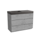 Storke Edge meuble salle de bains avec plan vasque Scuro High