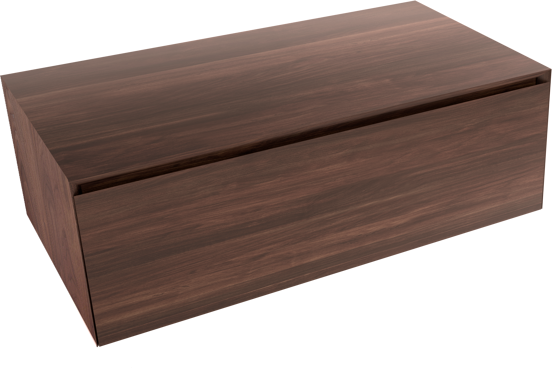 Balmani Mitra Elements zwevende wastafelonderkast 90 x 50 cm Amerikaans notenhout 1 lade