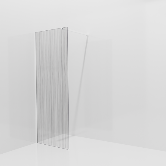Balmani Modular douche à l'italienne: 80 x 200 cm, Mikado, avec coating, Profil Blanc mat