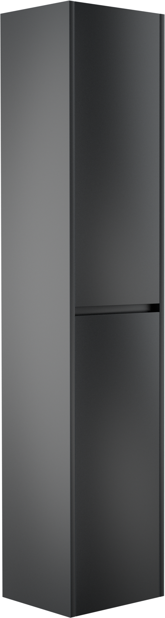 Storke Seda Badhochschrank: Hängend, Schwarz matt, 40 x 35 x 170 cm