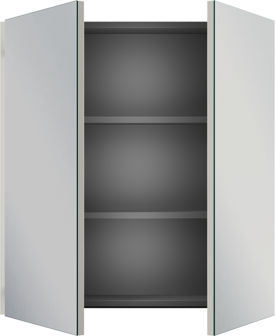 Linie Montro spiegelkast 70 x 75 cm mat wit