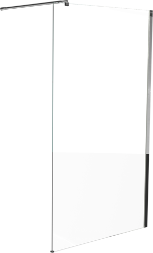 Linie Walk-In douche à l'italienne 120 x 200 cm verre transparent profil chrome brillant