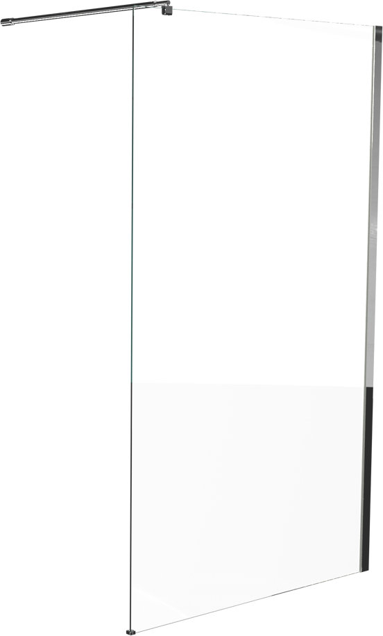 Linie Walk-In douche à l'italienne 120 x 200 cm verre transparent profil chrome brillant
