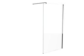 Linie Walk-In inloopdouche 120 x 200 cm helder glas glanzend chroom profiel