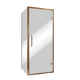 Balmani Senses Design douche d'angle avec porte pivotante