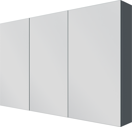 Linie Montro spiegelkast 120 x 75 cm blauw antraciet