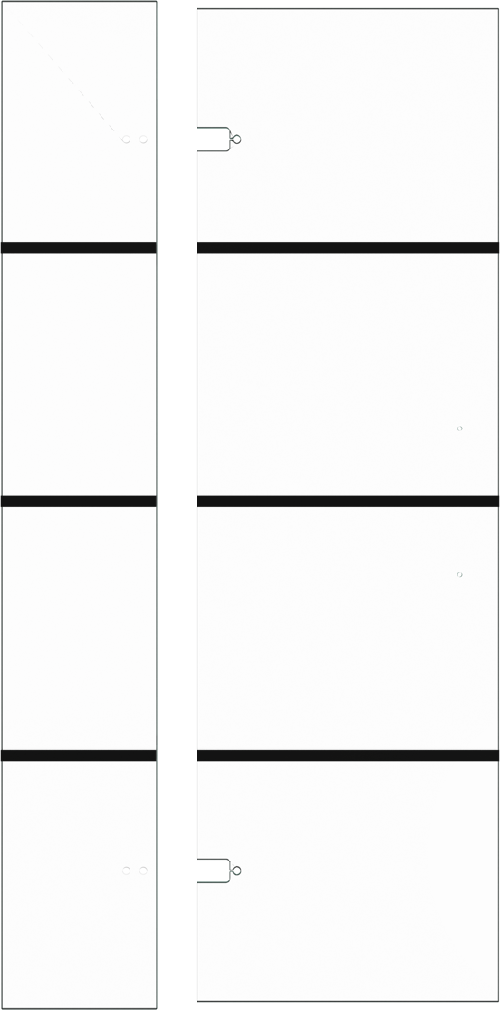 Balmani Senses Design Dusche Drehtür Links 100 x 210 cm Lined Glas