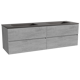 Storke Edge meuble salle de bains avec plan vasque Scuro