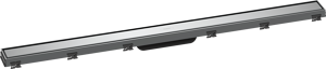 Hansgrohe RainDrain Match caniveau de douche avec cadre réglable en hauteur 100cm noir mat